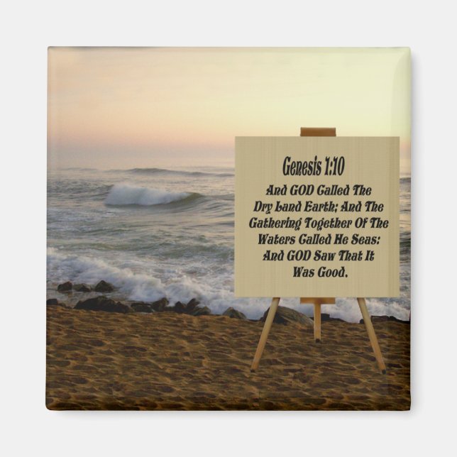 GENESIS 1:10-MAGNET MAGNET (Front)