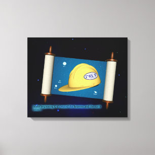 Genesis 1:1 - Construction Canvas Print