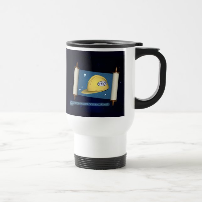 Genesis 1:1 - Construction Travel Mug (Right)