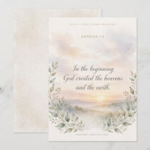 Genesis 1:1 Greeting Card