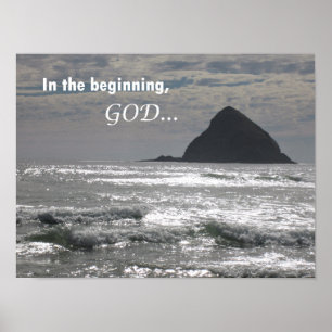 Genesis 1:1  In the beginning, God Poster