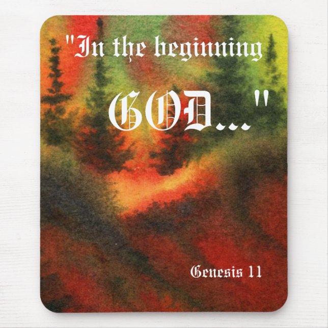 Genesis 1:1 Mousepad (Front)