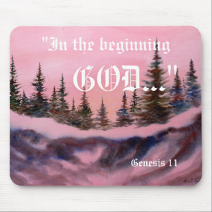 Genesis 1:1 Mousepad