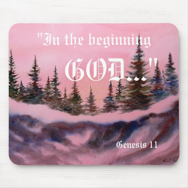 Genesis 1:1 Mousepad (Front)