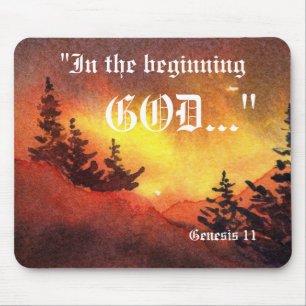 Genesis 1:1 Mousepad