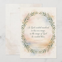 Genesis 1:27 Greeting Card