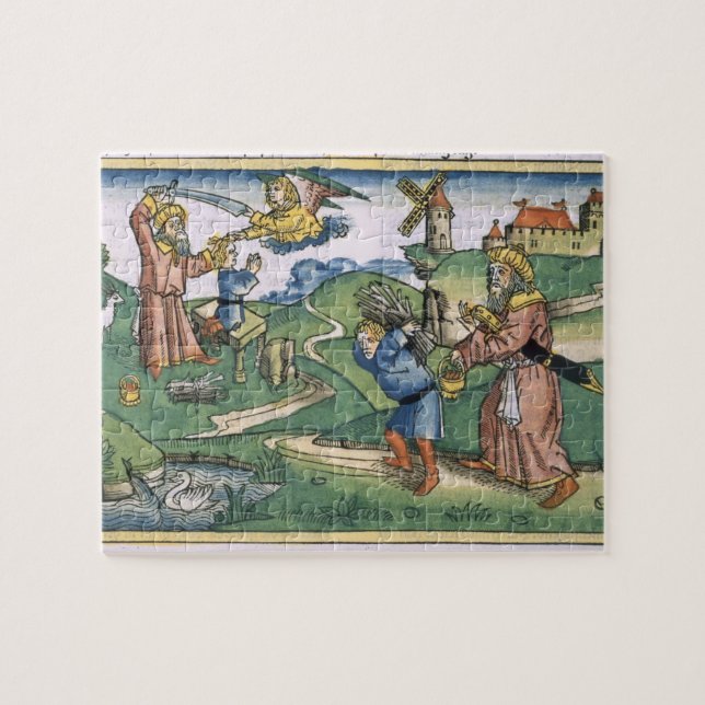 Genesis 21 1-14 Abraham's offering up of Isaac, fr Jigsaw Puzzle (Horizontal)