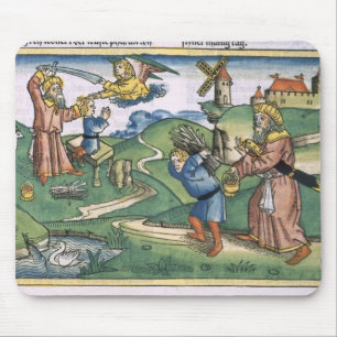 Genesis 21 1-14 Abraham's offering up of Isaac, fr Mouse Mat