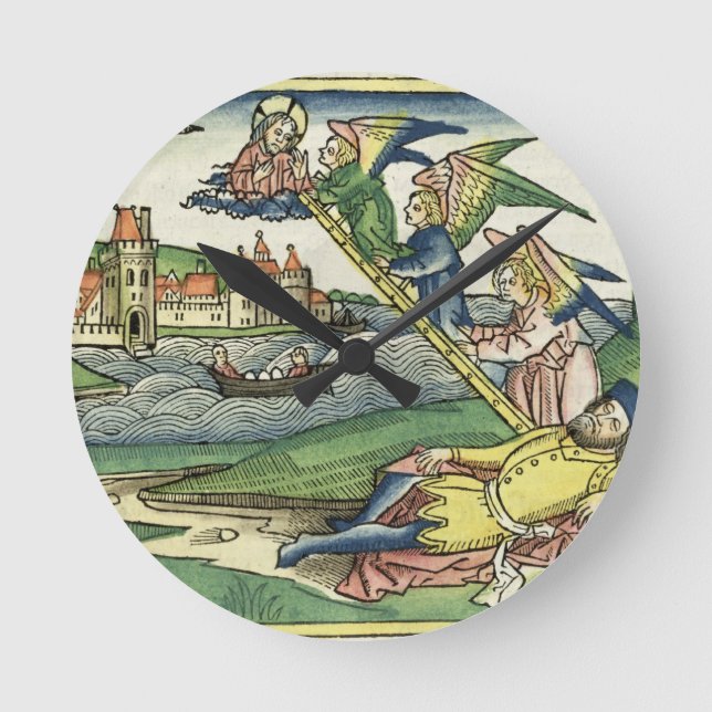 Genesis 28 10 Jacob's Ladder, from the 'Nuremberg Round Clock (Front)