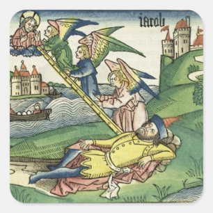 Genesis 28 10 Jacob's Ladder, from the 'Nuremberg Square Sticker
