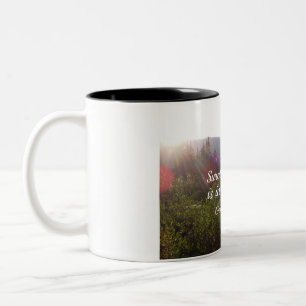 Genesis 28:16 Surely the Lord is in this place Two-Tone Coffee Mug