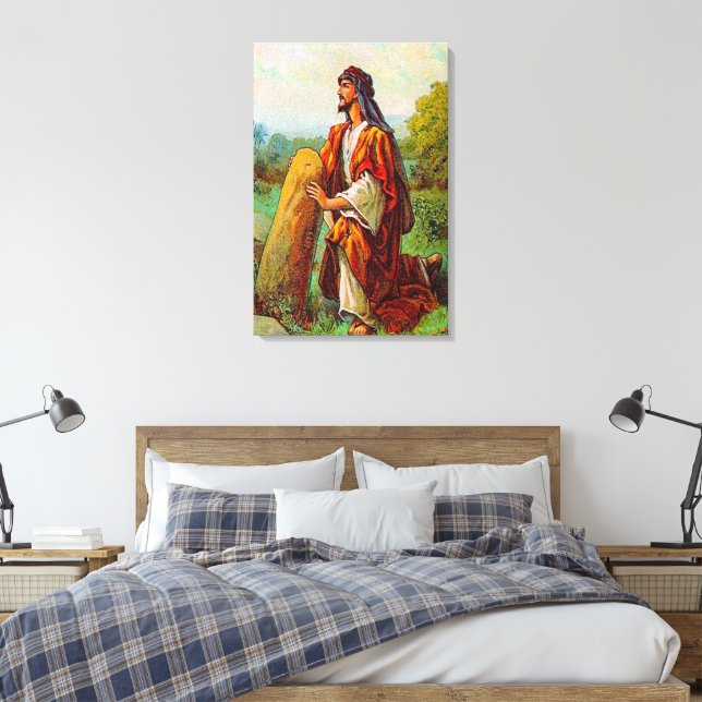 Genesis 28 Jacob Has a Dream from God Canvas Print (Insitu(Bedroom))