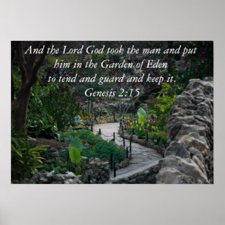 Genesis 2:15 poster