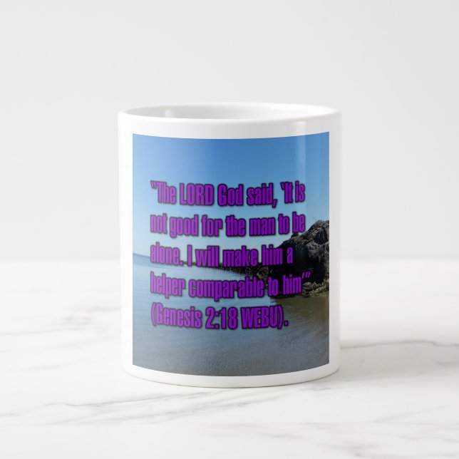 Genesis 2:18 WEBU Mug (Front)