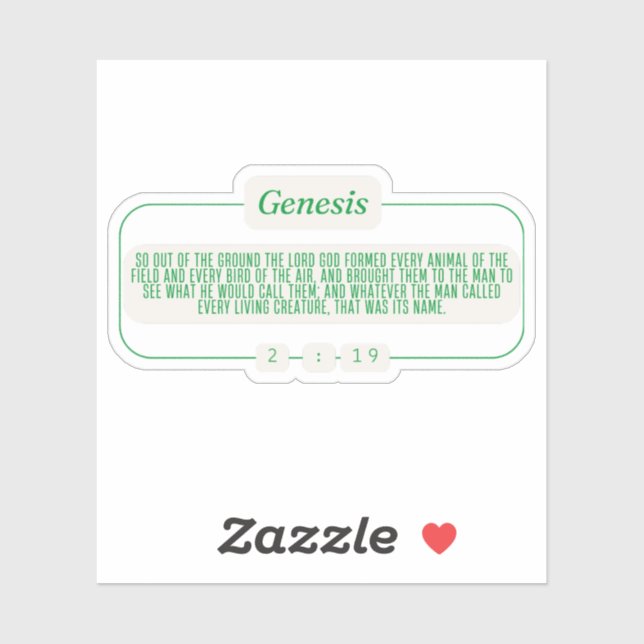 Genesis 2:19 (Sheet)