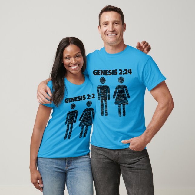 GENESIS 2:24 BIBLICAL MARRIAGE T-SHIRTS (Unisex)