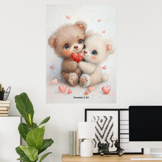 Genesis 2:24 poster (Home Office)