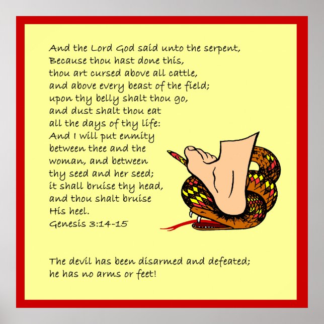 Genesis 3:14-15  poster (Front)