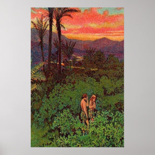 Genesis 3 Adam and Eve Leave Eden Poster