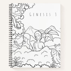 Genesis 3 Bible Colouring Notebook Christian Scr