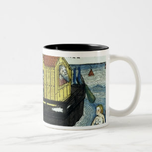 Genesis 6:11-24 Noah's Ark, from the Nuremberg Bib Two-Tone Coffee Mug