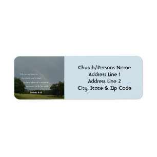 Genesis 9:13 Rainbow Return Address Labels