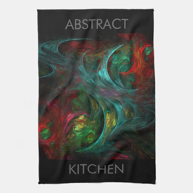 Genesis Abstract Art Kitchen Towel (Vertical)