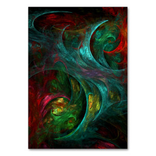 Genesis Abstract Art Table Card