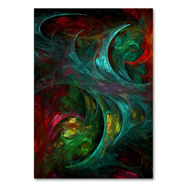 Genesis Abstract Art Table Card (Front)