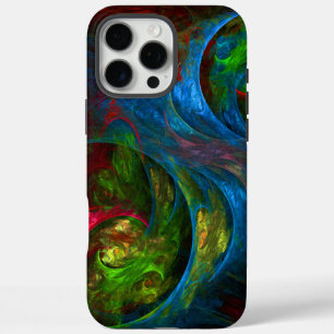 Genesis Blue Abstract Art iPhone 16 Pro Max Case