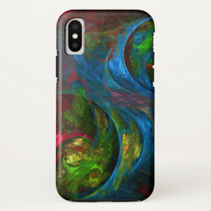 Genesis Blue Abstract Art iPhone X Case