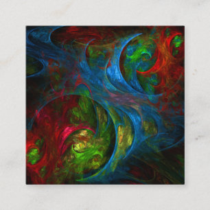 Genesis Blue Abstract Art Enclosure Card