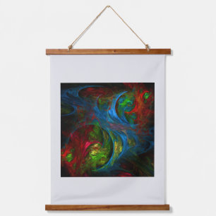 Genesis Blue Abstract Art Hanging Tapestry