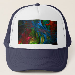 Genesis Blue Abstract Art Hat