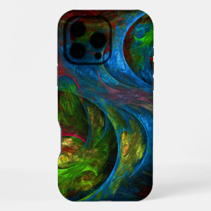 Genesis Blue Abstract Art iPhone 16 Pro Max Case