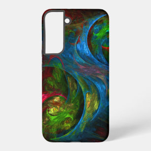 Genesis Blue Abstract Art Samsung Galaxy Case