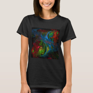 Genesis Blue Abstract Art T-Shirt