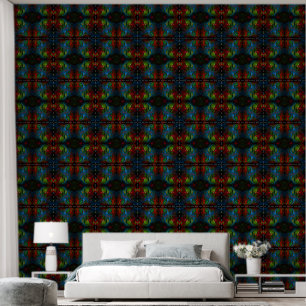 Genesis Blue Abstract Art Wallpaper