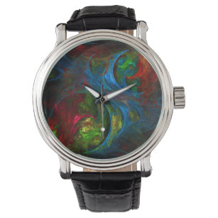 Genesis Blue Abstract Art Watch