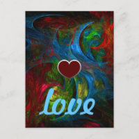 Genesis Blue Love Postcard