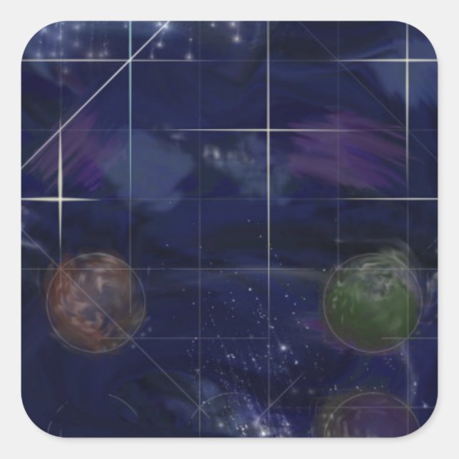 Genesis Day 4: Stars 2014 Square Sticker (Front)