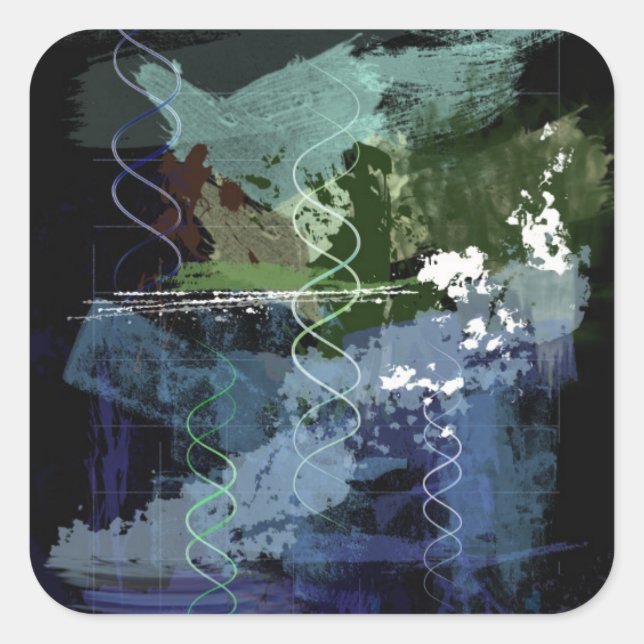 Genesis Day 5: Creatures Square Sticker (Front)