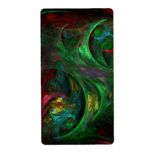 Genesis Green Abstract Art Fractal