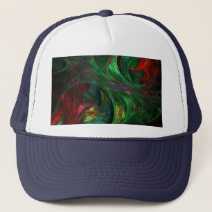 Genesis Green Abstract Art Hat