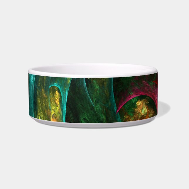 Genesis Nova Abstract Art Cat Bowl (Front)