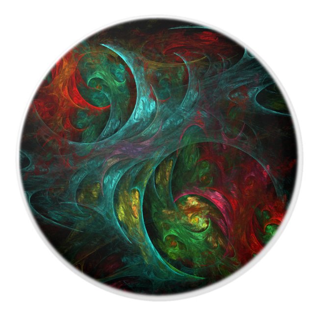 Genesis Nova Abstract Art Ceramic Knob (Front)