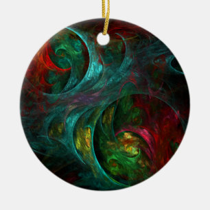 Genesis Nova Abstract Art Circle Ornament