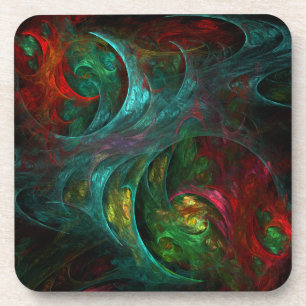Genesis Nova Abstract Art Cork Coaster