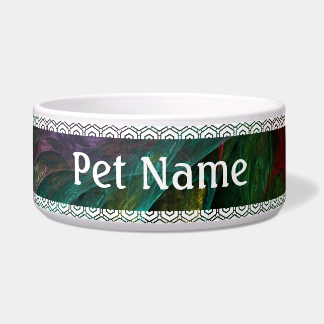 Genesis Nova Abstract Art Dog Bowl (Front)