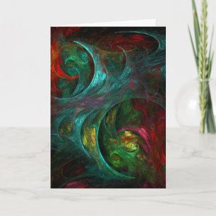 Genesis Nova Abstract Art Greeting Card